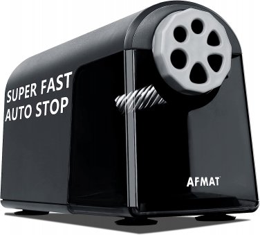 Heavy Duty Electric Pencil Sharpener, 6 Holes,  Classroom Pencil Sharpener for 6