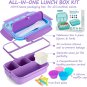 Lunch Box Kids, Bento Lunch Box for Kids Girls Boys for School, Lunch Containers