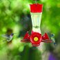 Perky-Pet 203CPBN-2 Pinch-Waist Glass Hummingbird Feeder with Perches, Built-In