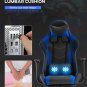 Gaming Chair Office Chair Desk Chair Massage PU Leather Recliner Racing Chair wi