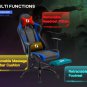 Gaming Chair Office Chair Desk Chair Massage PU Leather Recliner Racing Chair wi