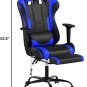 Gaming Chair Office Chair Desk Chair Massage PU Leather Recliner Racing Chair wi