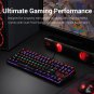 K552 Mechanical Gaming Keyboard 87 Key Rainbow LED Backlit Wired with Anti-Dust