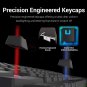 K552 Mechanical Gaming Keyboard 87 Key Rainbow LED Backlit Wired with Anti-Dust