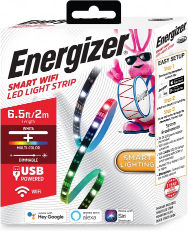 Smart Wifi Dimmable Multi-Color & Bright White 6.5Ft LED Light Strip