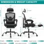 Gaming Chair - Ergonomic Office Chair with Foot Rest Reclining Office Chair, Hig