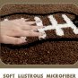 Cute Football Bathroom Rugs Brown Small Bath Mat Sports Themed Rugs for Boys Bed