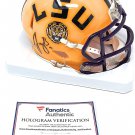 Joe Burrow LSU Tigers Signed Autograph Speed Mini Helmet Fanatics Authentic Cert