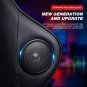 Gaming Chair with Footrest, Bluetooth Speakers Ergonomic Carbon Fiber Leather Hi