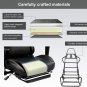 Gaming Chair with Footrest, Bluetooth Speakers Ergonomic Carbon Fiber Leather Hi