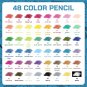48 Color Colored Pencils, Suitable for Adults, Kids and Coloring Books, Artist S