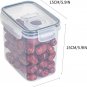 5 Size Single Airtight Clear Storage Containers, Transparent Vacuum M-Oisture Pr