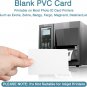 20 Pack Premium Blank PVC Cards, CR80 30 Mil Graphic Quality White Plastic Card