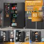 Metal Storage Cabinet - Upgraded Tall & Wide Lockable Garage Cabinet with Pegboa