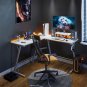 Gaming Desk L Shaped Computer Desk, Corner Desk for Home Office with Monitor Sta