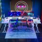 Gaming Desk L Shaped Computer Desk, Corner Desk for Home Office with Monitor Sta