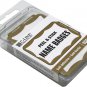 C-Line Pressure Sensitive Peel and Stick Name Badges, Gold Border, 3.5 X 2.25 In