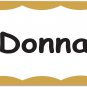 C-Line Pressure Sensitive Peel and Stick Name Badges, Gold Border, 3.5 X 2.25 In