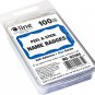 C-Line Pressure Sensitive Peel and Stick Name Badges, Blue Border, 3.5 X 2.25 In