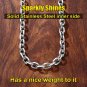 316L Stainless Steel Chain for Men/Women, Cable Link Necklace, 3/5/7/9/12MM Widt