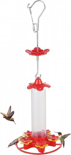 Hummingbird Feeder, Leak Proof Hummingbird Feeders for Outdoors Hanging Ant and