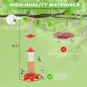 Hummingbird Feeder, Leak Proof Hummingbird Feeders for Outdoors Hanging Ant and