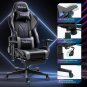 Gaming Chair, PC Gaming Chair with Footrest, Ergonomic Office Chair with Adjusta