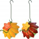 WWSFHF5 so Real Single Flower Hummingbird Feeder, Red/Yellow (2-Pack)