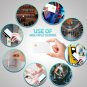 SLE4442 Chip Cards W/Hico 2 Track Mag Stripe Blank White EMV Chip Cards with Hi-