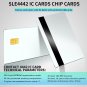 SLE4442 Chip Cards W/Hico 2 Track Mag Stripe Blank White EMV Chip Cards with Hi-