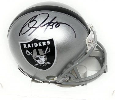 Bo Jackson Oakland Raiders Signed Autograph Mini Helmet JSA Ceritfied