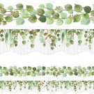 Eucalyptus Die-Cut Border Trim 36Ft per Roll Two Sided Printed Leaves Border for