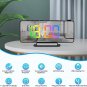 Projection Alarm Clock for Bedrooms, 7.3" LED Mirror Digital Alarm Clock with 18