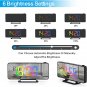 Projection Alarm Clock for Bedrooms, 7.3" LED Mirror Digital Alarm Clock with 18