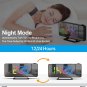Projection Alarm Clock for Bedrooms, 7.3" LED Mirror Digital Alarm Clock with 18