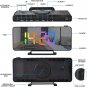 Projection Alarm Clock for Bedrooms, 7.3" LED Mirror Digital Alarm Clock with 18