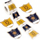 600 Pieces Police Stickers for Kids Police Badge Stickers Police Badge Name Tag