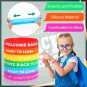 42Pcs Back to School Party Favors Silicone Bracelets First Day of School Gifts P