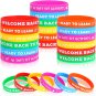42Pcs Back to School Party Favors Silicone Bracelets First Day of School Gifts P