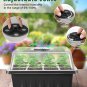 14 Packs Seed Starter Tray, 168 Cells Total Tray, Seed Starting Kit with Adjusta