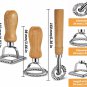 Ravioli Pasta Cutter Set (Set of 3), Ravioli Stamp Maker with Wooden Handle for