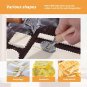 Ravioli Pasta Cutter Set (Set of 3), Ravioli Stamp Maker with Wooden Handle for