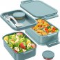 Bento Box Adult Lunch Box - 72Oz Stackable Bento Lunch Box for Adults, 3 Layers