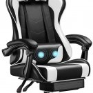 Gaming Chair, Video Game Chair with Footrest and Massage Lumbar Support, Ergonom