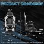 Gaming Chair, Video Game Chair with Footrest and Massage Lumbar Support, Ergonom
