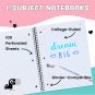 Yoobi College Ruled Spiral Notebook Set &acirc;�� Bulk 6-Pack of 1 Subject Notebooks, Va