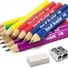 Short Jumbo Kids Pencils for Preschoolers, Kindergarten, Toddlers & Beginners -