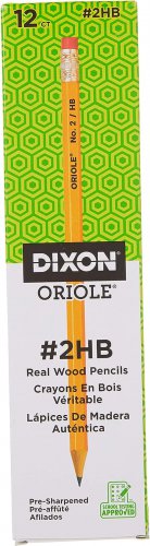 Dixon Oriole Presharpened Pencil, 12 Count ( Packaging May Vary )