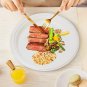 Paper Plates 10 Inch [125 Count], 100% Compostable Disposable Plates Heavy Duty,