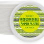 Paper Plates 10 Inch [125 Count], 100% Compostable Disposable Plates Heavy Duty,